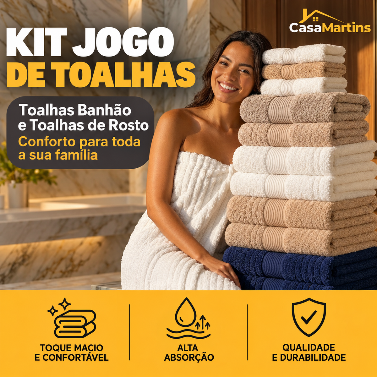 Kit Jogo de Toalhas