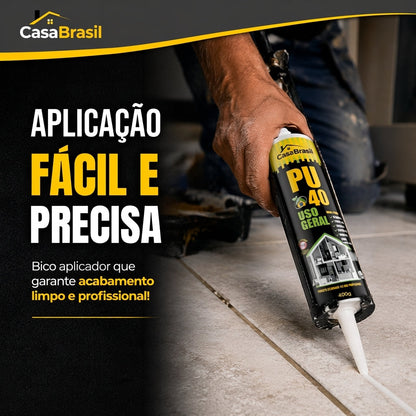 Kit 12 Selante PU 40 Uso Geral – Vedação Profissional Anti Infiltração