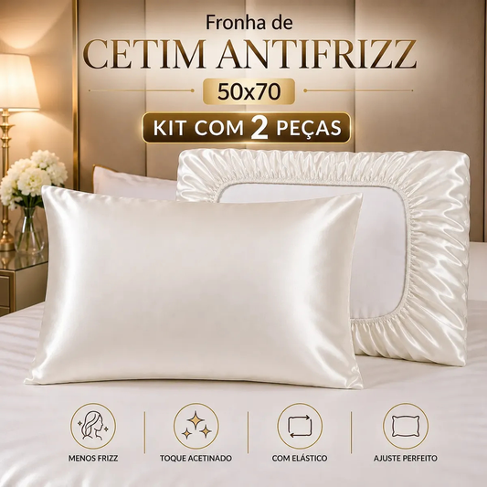 Kit 2 Fronhas de Cetim