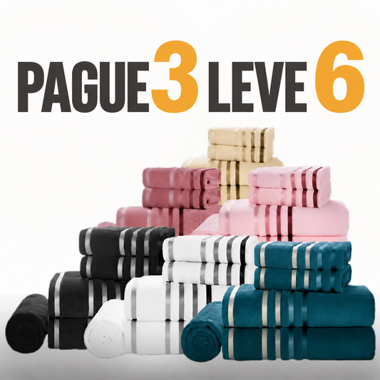 Pague 3 Leve +6 Toalhas Banhão