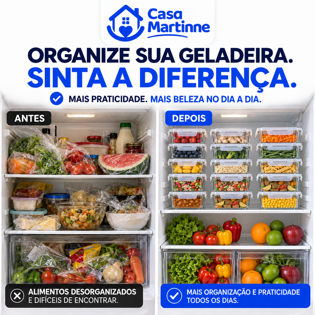Kit PotesPlus Premium | 15 Potes Herméticos de Vidro +10 Copos Aruba de Brinde
